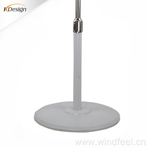 Round base oscillating pedestal electric fan